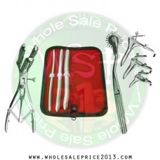  Hegar uterine dilator 3 pieces set, 7-8, 11-12, 15-16, wartenberg pinwheel,mathieu speculum, grave 3pcs